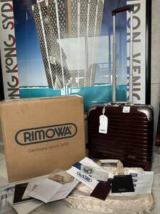 【即決/即納】 新品未使用・保管品 付属品完備 RIMOWA リモワ LINBO CARMONA RED リンボ 24L TSAロック ビジネストローリー 881.40.34.２②