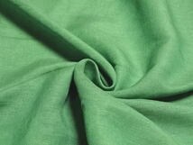 綿/麻混 fashionクロス 斑糸織込 やや薄 ソフト 微透過 緑系 7m_画像4