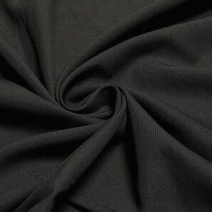 綿/ポリ混 fashionクロス やや薄 ソフト 微透過 黒 10m シャツの画像4