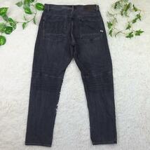 G-Star RAW　ジースターロウ　GRIP 3D RELAXED TAPERED　3D立体裁断リラックステーパード　34　大きいサイズ　グレー_画像4