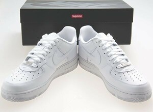 新品/NIKE/ナイキ/AIR FORCE 1 LOW SP/エアフォース 1 ロー/SUPREME/シュプリーム/コラボモデル/WHITE/ホワイト/白/CU9225-100/26.5cm