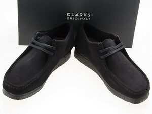  новый товар /CLARKS ORIGINALS/ Clarks оригинал z/WALLABEE/wala Be /BLACK SUEDE/ черный замша / чёрный /26155519/28.0cm