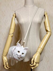 猫制作pico 白猫ボストンバッグ ハンドメイド 男の子