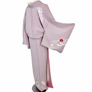 付下げ 附下 付け下げ 訪問着 袷着物 着物 きもの フォーマル着物 リサイクル着物 kimono 中古 仕立て上がり 身丈160.5cm 裄丈66.5cmの画像4