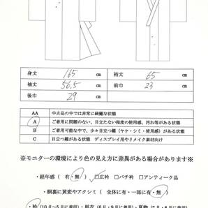 付下げ小紋 付下げ 附下 付け下げ 比翼襟付 袷着物 着物 きもの 白 花柄 リサイクル着物 kimono 中古 仕立て上がり 身丈165cm 裄丈65cmの画像8