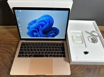 「極美品」Apple MacBook Air Retina 13inch 2018/Core i5 1.6GHZ/SSD512GB/8GB/Office2019/windows11_画像3