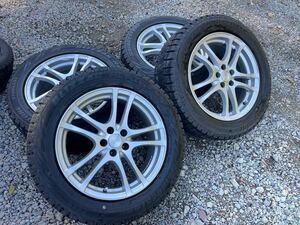 スタッドレス　225/55R17 ブリヂストン　7J 17 +48 5/100 アルミホイール　XV フォレスター等