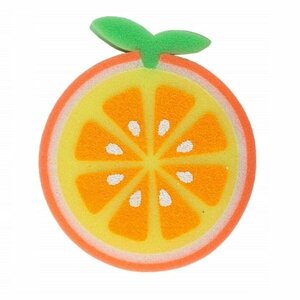 [vaps_5] fruit bus sponge { orange } bath for body sponge soft sponge foam ... water including postage 