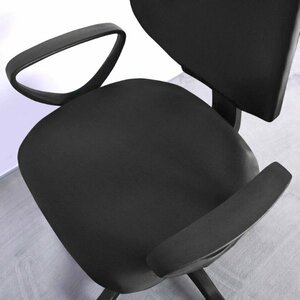 【VAPS_1】椅子カバー ブラック 座面カバー チェアカバー オフィスチェア 伸縮素材 送込