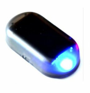 [VAPS_1] solar alarm { blue } dummy security light car in-vehicle crime prevention lighting sun light charge including postage 