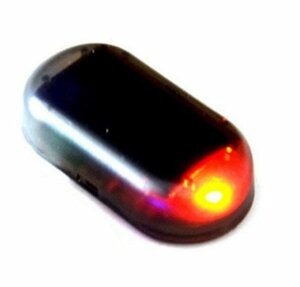 [VAPS_1] solar alarm { red } dummy security light car in-vehicle crime prevention lighting sun light charge including postage 