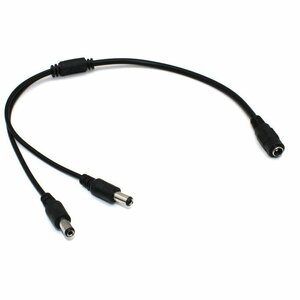 [vaps_7]2 divergence DC power supply cable female - male 2 DC5.5/2.1mm 12V2A DC power supply multi output LED light bar security including postage 