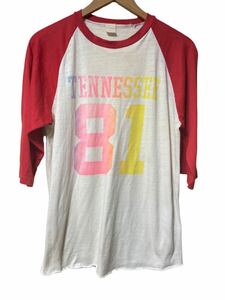 ビンテージ USA製 フットボール Tシャツ カットソー ナンバリング 七分袖 60s 70s /ヴィンテージ/アメリカ古着/ラッセル/チャンピオン