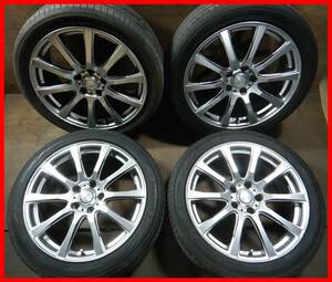 (H2993) LAYCEA 18×7.5J+38 ホイール 225/45R18 タイヤ4本