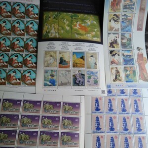 記念切手浮世絵シリーズ第１集他5シート額面5000円