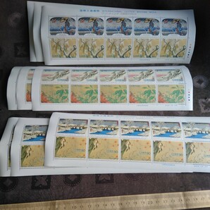 記念切手国際文通週間9シート額面9900円の画像1