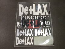 【数枚使用】De-LAX De+LAX　KINGDOM ステッカー2枚+クリアファイル　高橋まこと　宙也_画像1