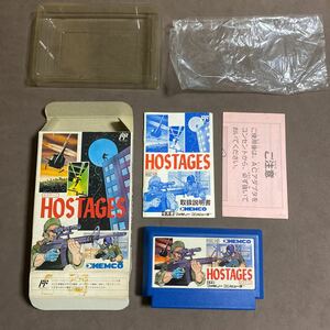 箱説付き　ファミコンソフト　ホステージ　HOSTAGES