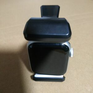 Apple Watch充電スタンド 全機種対応 黒 充電器付けたまま装着可能 スマホにも対応 