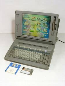 SHARP sharp * word-processor paper . color liquid crystal WD-M800 32kb memory card attaching operation goods * tube 44936
