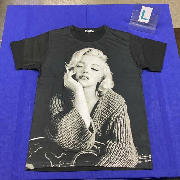 DBR7B2. デザインTシャツ　Lサイズ　Marilyn Monroe ② マリリンモンロー