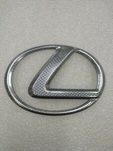 LEXUS レクサス Lマーク リアエンブレム シルバーカーボン調純正加工品 90975-02079 IS GS RX