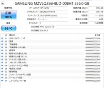 【中古】Samsung(サムスン)　M.2　SSD　256GB　MPNMZ-VLQ256B　④_画像3