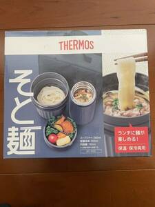 * new goods unused Thermos nude ru container navy JEC-1000 heat insulation keep cool lunch ja- lunch box noodle ramen udon soup jar soba 