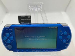 PSP3000ブルー　メモリースティック付き　SONY ソニー プレイステーションポータブル 