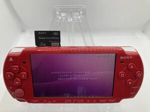 美品　PSP2000レッド　メモリースティック付き　SONY ソニー プレイステーションポータブル 