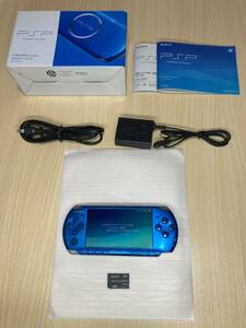 【訳あり特価品】PSP3000ブルー　メモリースティック付き　SONY ソニー プレイステーションポータブル 