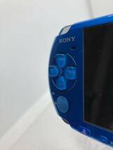 美品　PSP3000ブルー　メモリースティック専用のポーチ付き　SONY ソニー プレイステーションポータブル _画像3
