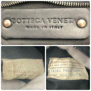 【極美品】ボッテガヴェネタ BOTTEGA VENETA イントレチャート クラッチバッグ セカンドバッグ ポーチ レザー ブラック 黒色 かばん メンズの画像10