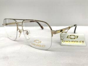 T-008 新品 眼鏡 メガネフレーム TITAN 日本製 CHEVROLET 25g 55□15-145 フルリム シンプル メンズ 男性 レディース 女性 チタン金張