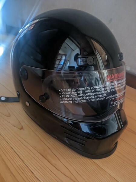 送料無料☆新品未使用CRG-ATV9フルフェイスヘルメット ブラック SIMPSON風☆サイズXXL 