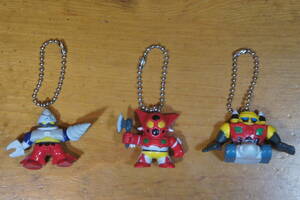  figure gashapon key holder Getter Robo 3 kind geta-1geta-2geta-3 beautiful goods Nagai Gou Ishikawa .