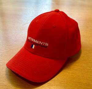 vetements cap Free size (希少品) ヴェトモン キャップ 帽子 バレンシアガ キャップ RED 