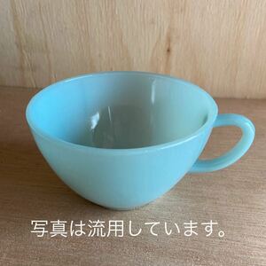 [24032602HT]Fire King/ Fire King / milk glass / turquoise / Vintage /CUP only / present condition delivery 