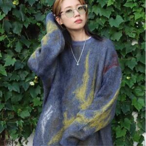 YOKE STILL JACQUARD CREWNECK《 size3 》