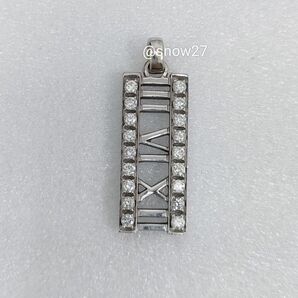 ティファニー アトラスオープンバー ダイヤ ネックレス トップ 750