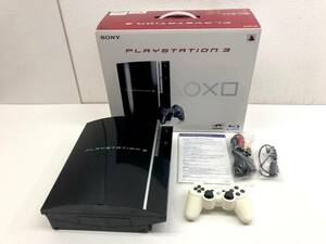 243-34　PS3 本体 ブラック SONY PlayStation3 CECHL00 プレステ3 コントローラー・箱・取扱説明書付き