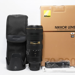 即決 良品 動作保証 Nikon AF-S NIKKOR 70-200mm F2.8G ED VR II 箱、ケース付きの画像1