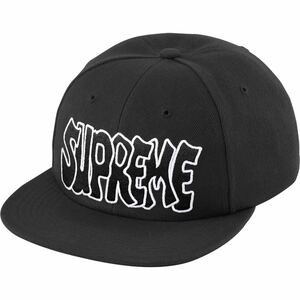 新品 Supreme 24SS Creep 6-Panel シュプリーム クリープ シックス パネル 帽子 Cap Hat キャップ Logo ロゴ Black ブラック 黒