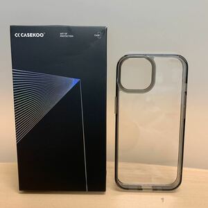 y030405m CASEKOO iPhone 15 用 ケース クリア 耐衝撃 米軍MIL規格 黄変防止 ストラップホール付き 6.1インチ カバー ワイヤレス充電