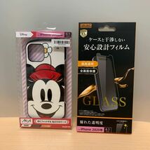 y032613m イングレム iPhone 12 / 12 Pro 『ディズニーキャラクター』/耐衝撃ケース MiA/『ミニーマウス/フェイスアップ』_画像1