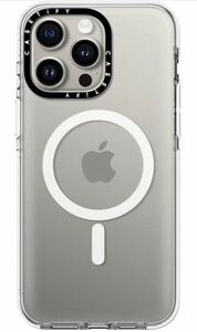 y032638y CASETiFY クリア MagSafe対応 iPhone 15 Pro Max ケース [黄ばみにくい素材 / 2mからの落下試験をクリア / MagSafe に対応] 