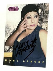 STARDOM ☆ MARY APACHE Autographed Card 