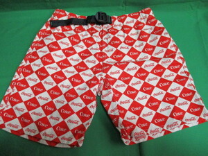  ultra rare! Wild Things Coca Cola collaboration total pattern shorts red white short bread Logo S size 