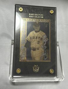 ジャイアンツ GIANTS GOLD PLATE HERO'S COLLECTION 長嶋茂雄 PURE GOLD 使用