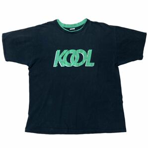 90s BLUEGRASS TEES KOOL プリントt ビンテージ　ロゴt usa製 アメリカ製　ブラック Vintage Tシャツ アメリカ古着　スモーカー　煙草